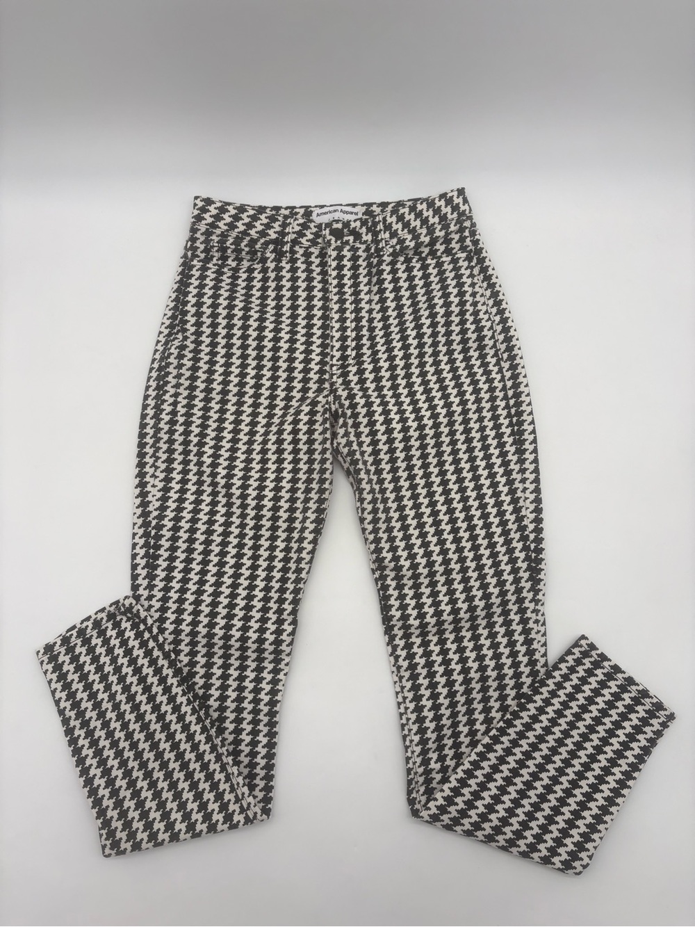 American Apparel Houndstooth High Waist Jeans Size